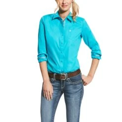Camisa Kirby Stretch Bluebird -Ariat Mexico Sales 10022059 front