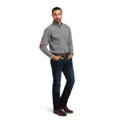 Camisa Ariat Team Russ Corte Fitted -Ariat Mexico Sales 10039238 full