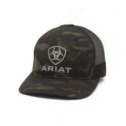 Gorra Ariat Camuflaje Logotipo En Goma