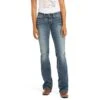 Jeans R.E.AL. Whipstitch Stretch Tiro Medio Corte De Bota