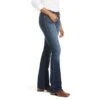 Jeans R.E.A.L. Rosa Stretch Tiro Perfecto Corte De Bota