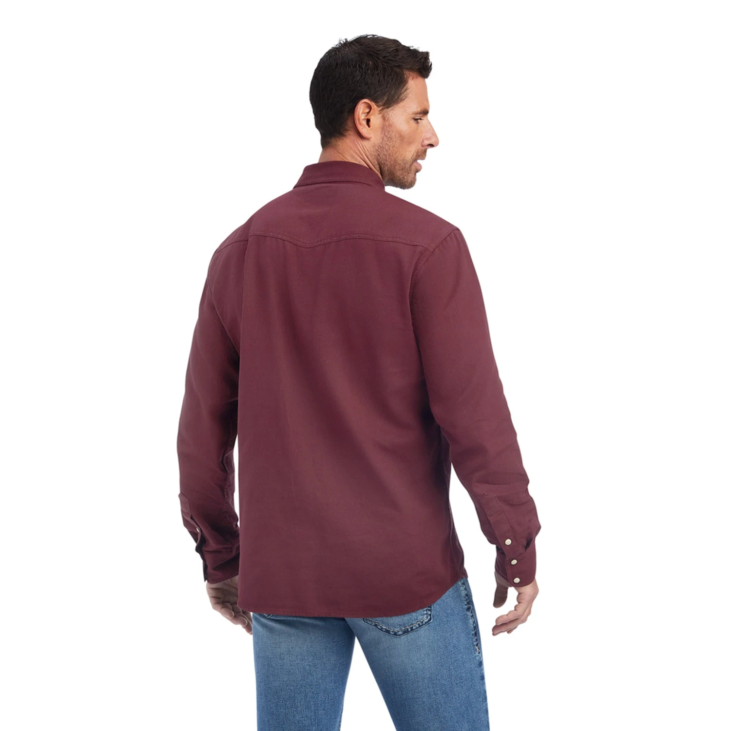 Camisa Ariat Jurlington Tinto Corte Retro Botón A Presión 3 Camisa Ariat Jurlington Tinto Corte Retro Botón A Presión - Image 3