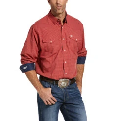 Camisa Relentless Systematic Stretch Corte Clásico Botón A Presión