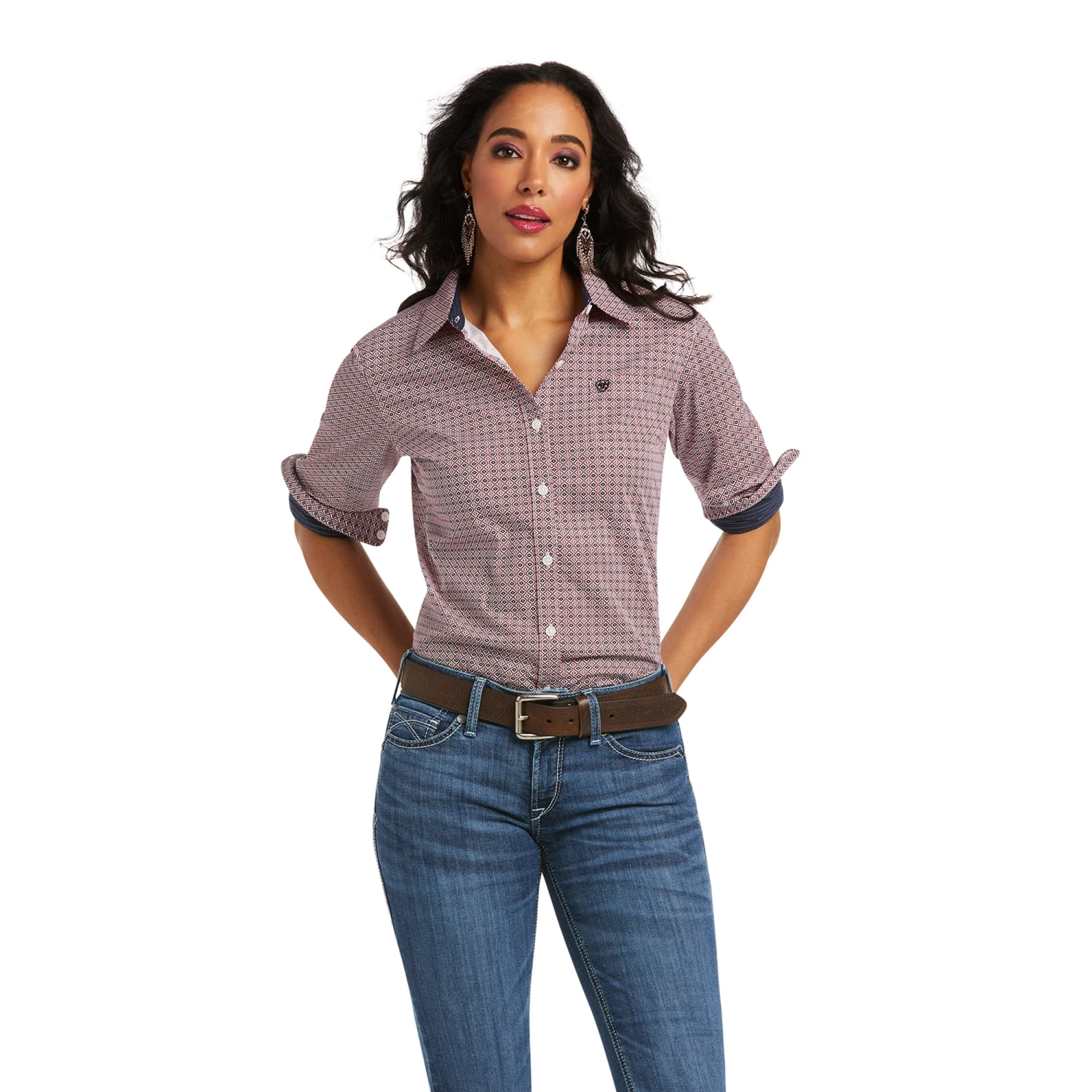 Camisa Kirby Stretch Modern Mosaic 1 Camisa Kirby Stretch Modern Mosaic