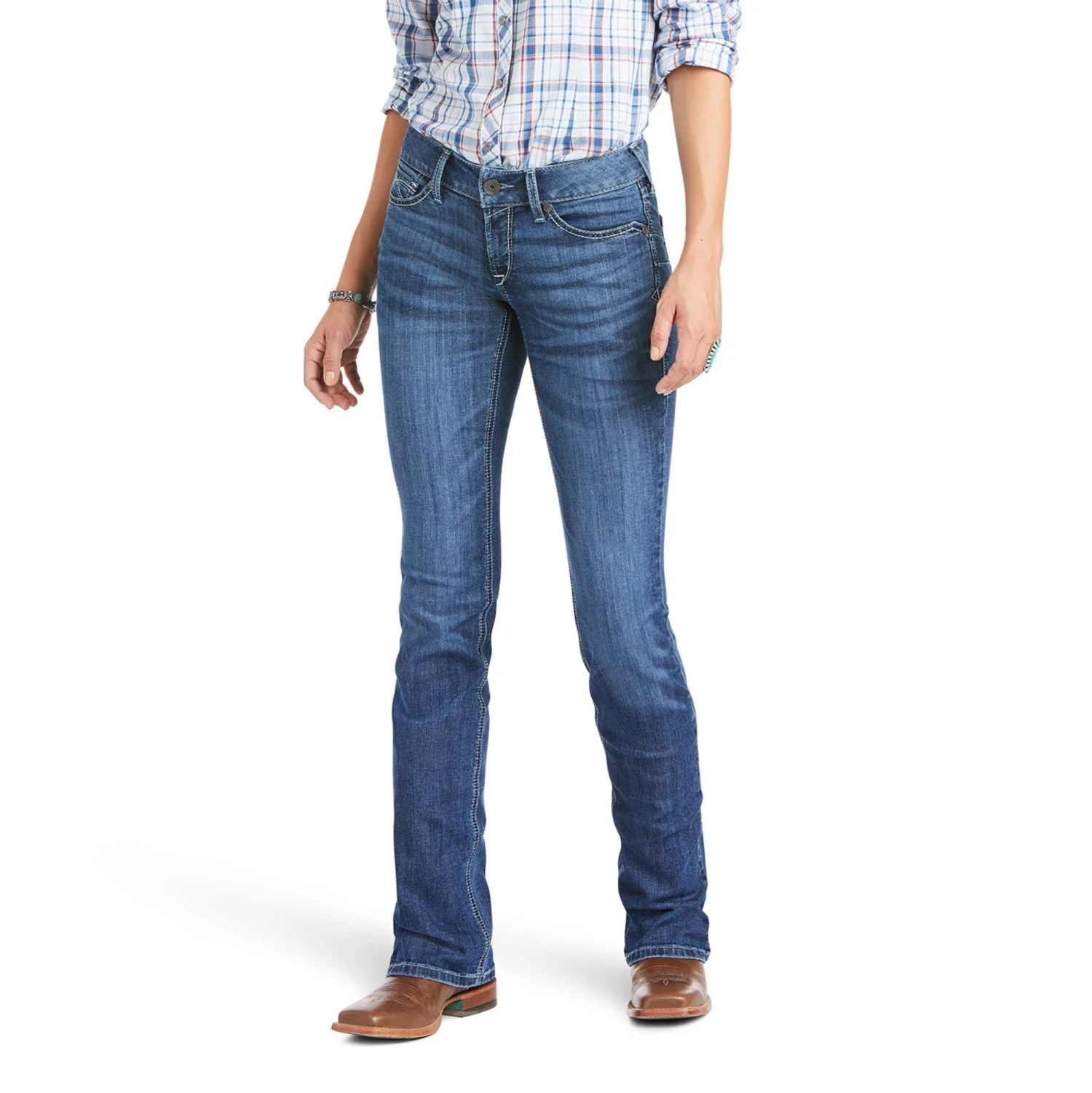 Jeans R.E.A.L. Kylee Tiro Medio Corte De Bota 1 Jeans R.E.A.L. Kylee Tiro Medio Corte De Bota