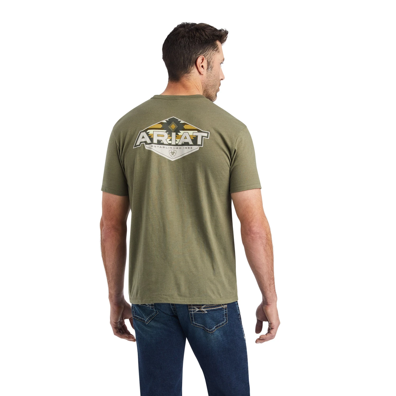 Playera Ariat Hexafill Military 2 Playera Ariat Hexafill Military - Image 2