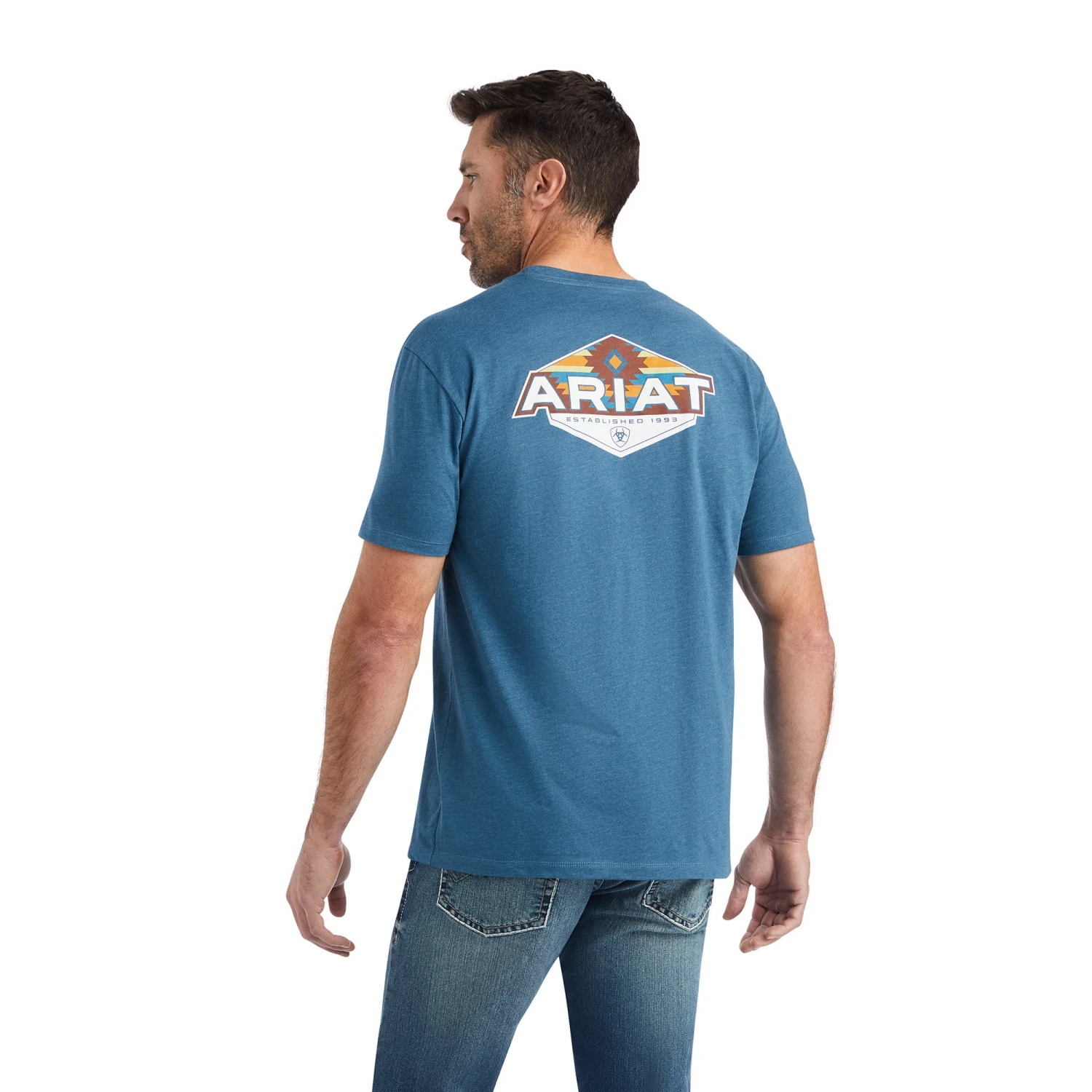 Playera Ariat Hexafill Steel Blue 2 Playera Ariat Hexafill Steel Blue - Image 2
