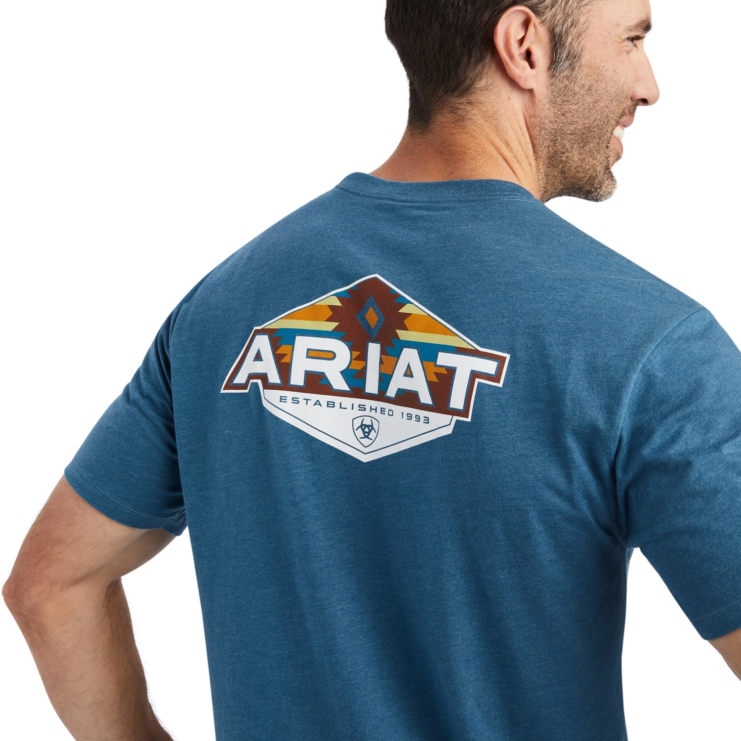 Playera Ariat Hexafill Steel Blue 3 Playera Ariat Hexafill Steel Blue - Image 3