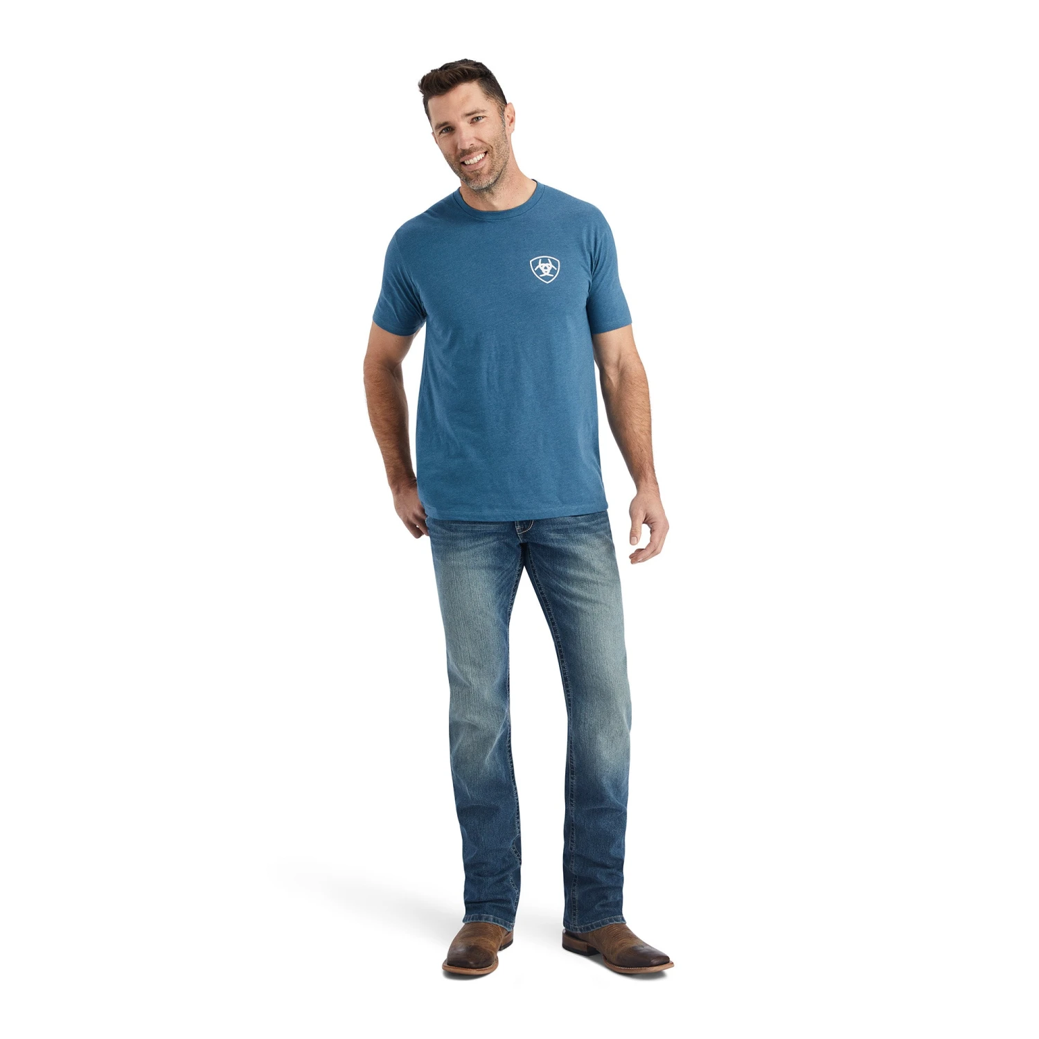 Playera Ariat Hexafill Steel Blue 4 Playera Ariat Hexafill Steel Blue - Image 4