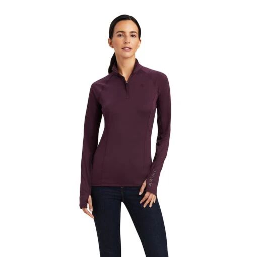 Baselayer Ariat Lowell 2.0 Mulberry Cremallera 1/4 4 Baselayer Ariat Lowell 2.0 Mulberry Cremallera 1/4 -Ariat Mexico Sales F22 WMS ENGL 10041211 front