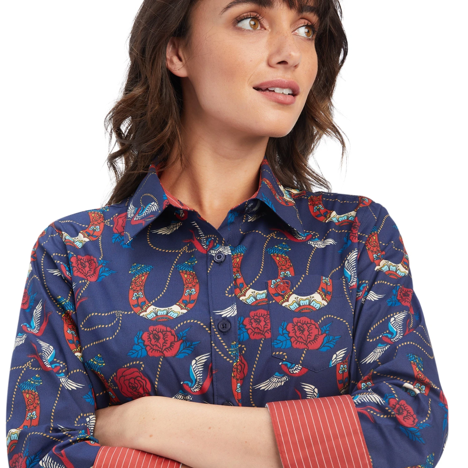 Camisa Ariat Kirby Stretch Ropey Rose 3 Camisa Ariat Kirby Stretch Ropey Rose - Image 3