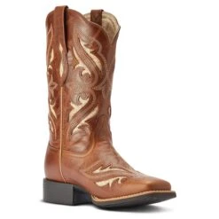 Bota Vaquera Round Up Bliss -Ariat Mexico Sales F22 WMS WEST 10042446 medial