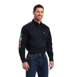 Camisa Ariat Team Logo México Negro