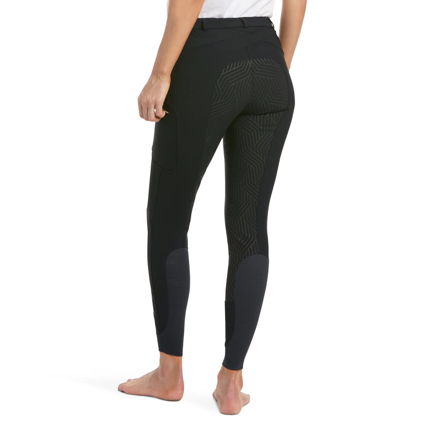 Breech Ariat Triton Negro Silicone Grip Asiento Completo 2 Breech Ariat Triton Negro Silicone Grip Asiento Completo - Image 2