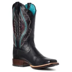 Bota Vaquera PrimeTime True Black -Ariat Mexico Sales S21 WMS WEST 10035934 medial