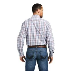 Camisa Relentless Steely Stretch Corte Clásico Botón A Presión 6 Camisa Relentless Steely Stretch Corte Clásico Botón A Presión -Ariat Mexico Sales S22 MNS WEST 10039296 back