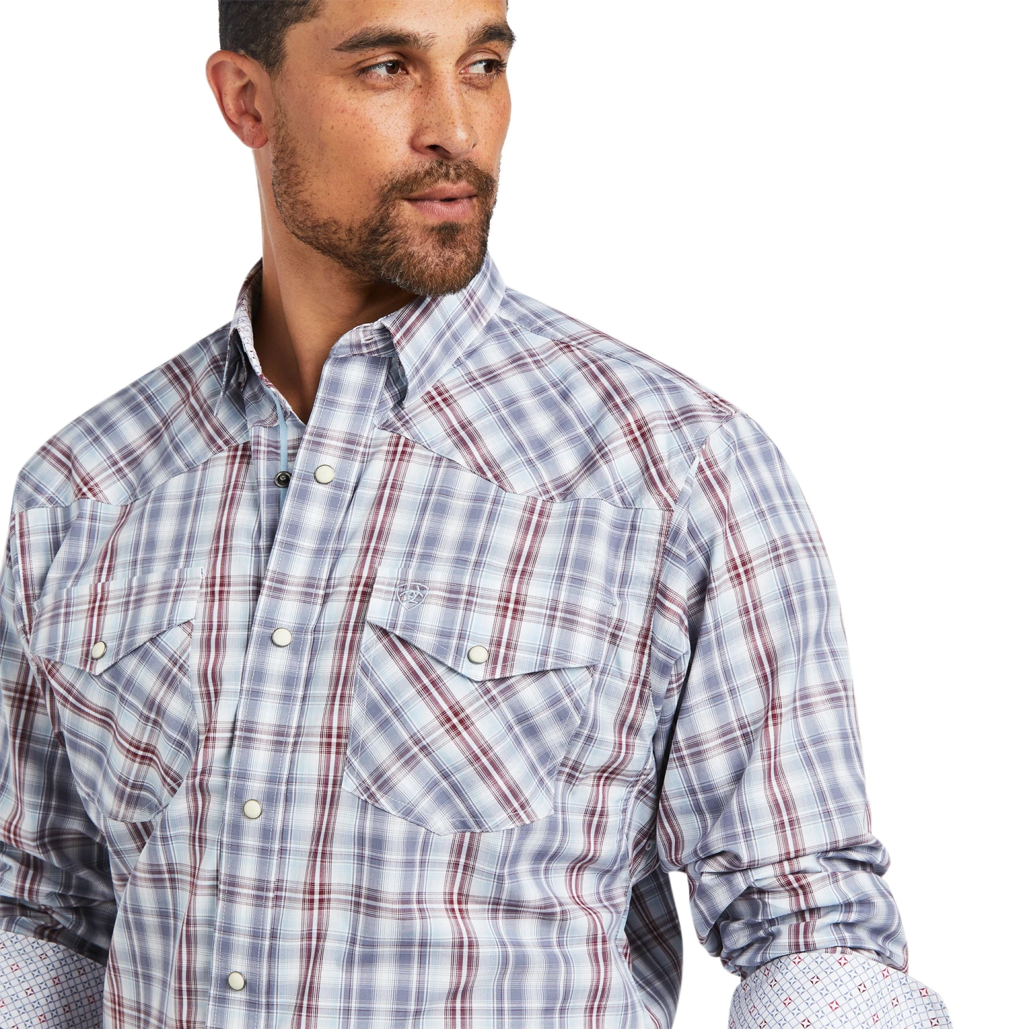 Camisa Relentless Steely Stretch Corte Clásico Botón A Presión 2 Camisa Relentless Steely Stretch Corte Clásico Botón A Presión - Image 2