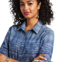 Camisa Billie Jean Durado Chambray -Ariat Mexico Sales S22 WMS WEST 10039891 detail01