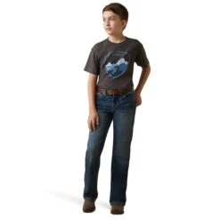 Playera Ariat Infantil Logoscape -Ariat Mexico Sales S23 BYS WEST 10044748 full