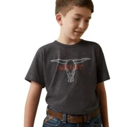 Playera Ariat Infantil Barbed Wire Steer -Ariat Mexico Sales S23 BYS WEST 10044750 detail01