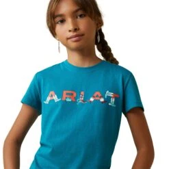 Playera Ariat Infantil R.E.A.L. Boot Kickin' -Ariat Mexico Sales S23 GLS WEST 10043629 detail01