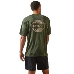 Playera Ariat Charger Stamp Verde 6 Playera Ariat Charger Stamp Verde -Ariat Mexico Sales S23 MNS WEST 10043767 back