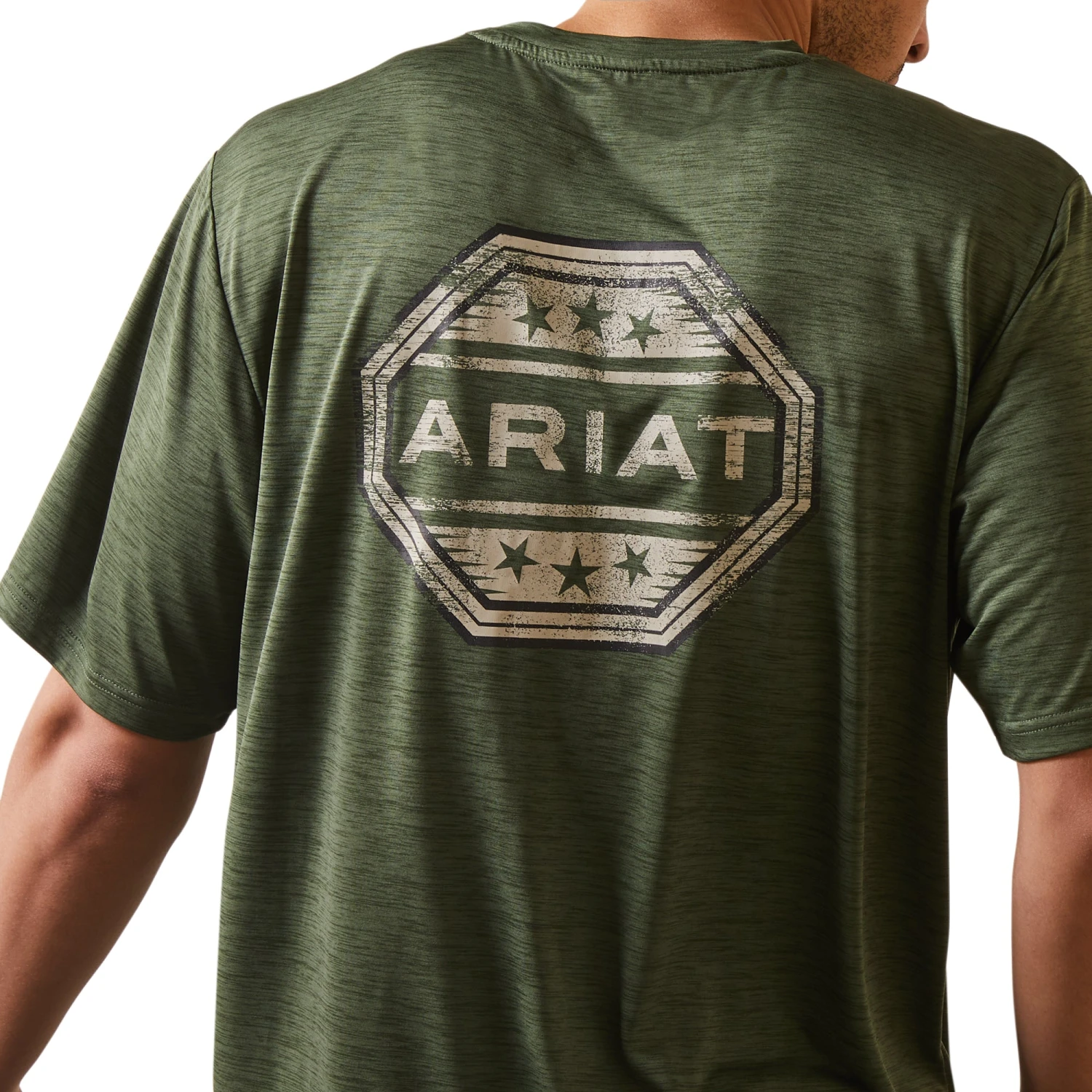Playera Ariat Charger Stamp Verde 4 Playera Ariat Charger Stamp Verde - Image 4