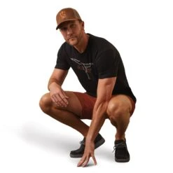 Playera Ariat Barbed Wire Steer -Ariat Mexico Sales S23 MNS WEST 10044777 full