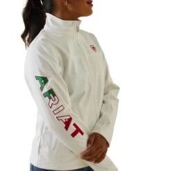 Chamarra Ariat New Team Softshell México Blanco -Ariat Mexico Sales S23 WMS ENGL 10043548 detail01