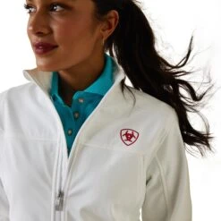 Chamarra Ariat New Team Softshell México Blanco -Ariat Mexico Sales S23 WMS ENGL 10043548 detail02