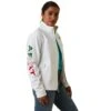 Chamarra Ariat New Team Softshell México Blanco