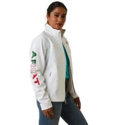 Chamarra Ariat New Team Softshell México Blanco