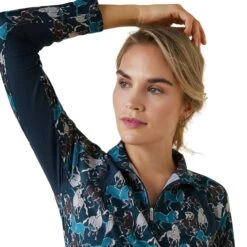 Sunstopper Ariat 2.0 Mosaic Blue Cremallera 1/4 7 Sunstopper Ariat 2.0 Mosaic Blue Cremallera 1/4 -Ariat Mexico Sales S23 WMS ENGL 10043591 detail01