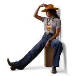 Playera Ariat R.E.A.L. Highlander Rose -Ariat Mexico Sales S23 WMS WEST 10043417 full