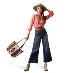 Camisa Ariat R.E.A.L. Jurlington Faded Brick Botón A Presión -Ariat Mexico Sales S23 WMS WEST 10043450 full