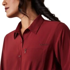 Camisa Ariat VentTEK Stretch Pomegranate -Ariat Mexico Sales S23 WMS WEST 10043495 detail02