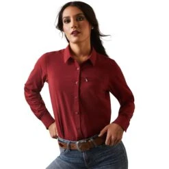 Ariat Mexico Sales 20 Camisa Ariat VentTEK Stretch Pomegranate