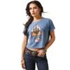 Playera Ariat Treasure Copen Blue