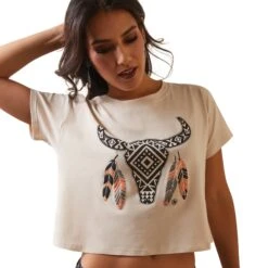 Playera Ariat Treasure French Oak -Ariat Mexico Sales S23 WMS WEST 10043659 detail01