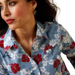 Camisa Ariat Libre De Arrugas Kirby Stretch -Ariat Mexico Sales S23 WMS WEST 10045078 detail01